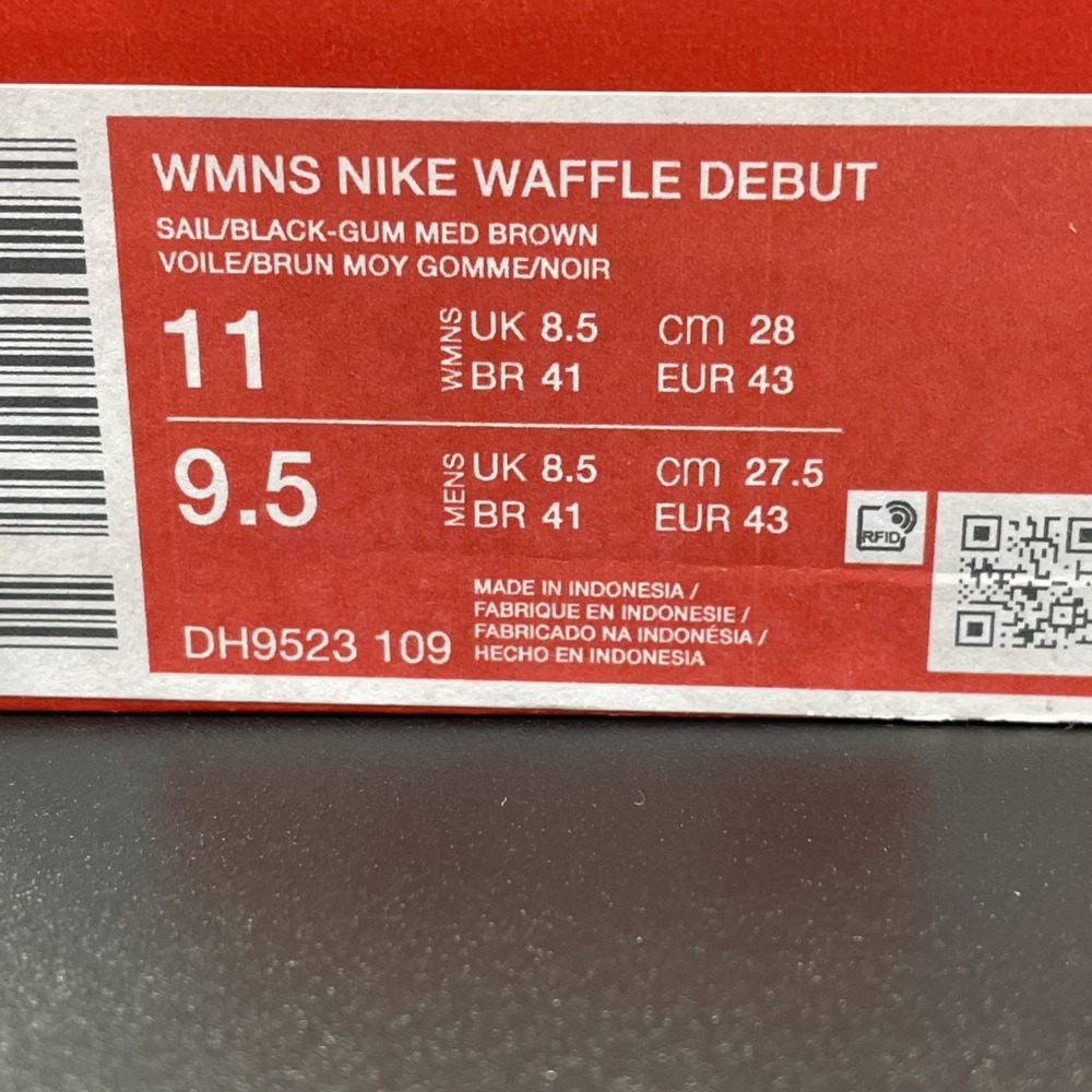 Nike Waffle Debut Shoes White / Sail / Black DH9523-109 Women's Size 11 NEW - Picture 7 of 7